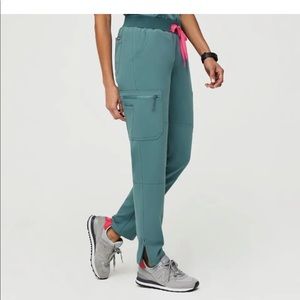 *sold* Figs Hydrogreen Womens petite small Remix Yola zip pant